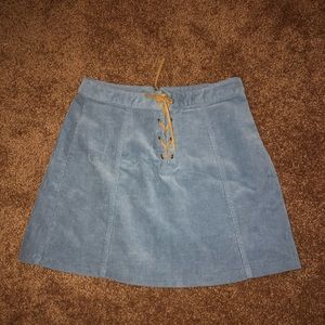 Blue corduroy forever 21 skirt